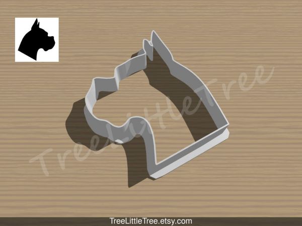 boxer dog cookie cutter