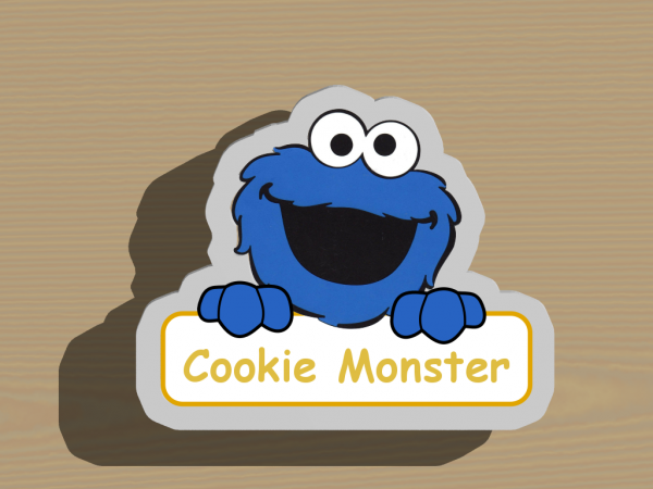 Cookie Monster with Sign Cookie Cutter. Cartoon Cookie Cutter. Sesame  Street Cookie Cutter | TreeLittleTree