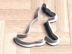 Sitting Dog Cookie Cutter