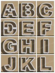 Carnival Alphabet Set A-Z Cookie Cutter