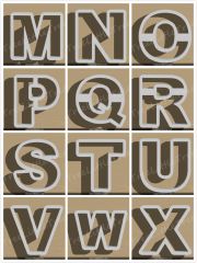 Carnival Alphabet Set A-Z Cookie Cutter
