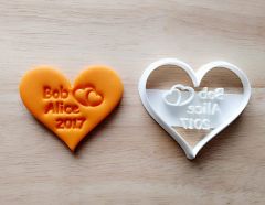 Personalized Heart Cookie Cutter
