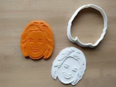Hillary Clinton Cookie Cutter and Stamp Set