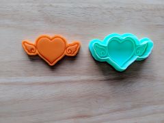 Flying Heart Cookie Cutter and Stamp Set