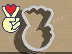 Peace and Love Cookie Cutter