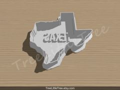 USA Texas State Cookie Cutter and Stamp Set