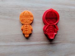 Chinese Boy Doll Cookie Cutter and Stamp Set