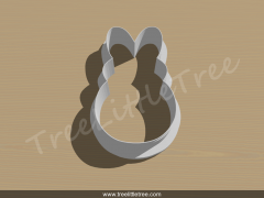 Dabbing Bunny Cookie Cutter