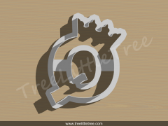 Greek Letter Omega Cookie Cutter.