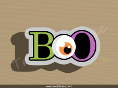 Boo Style 1 Cookie Cutter. 