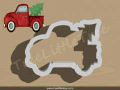 Car with Christmas Tree Cookie Cutter