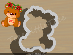 Sitting Reindeer Cookie Cutter. 