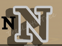 Greek Letter Mu Cookie Cutter.