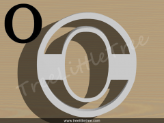 Greek Letter Xi Cookie Cutter. 