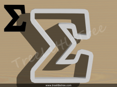 Greek Letter Rho Cookie Cutter