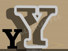 Greek Letter Sigma Cookie Cutter. 