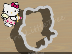 Hello Kitty with Heart Cookie Cutter