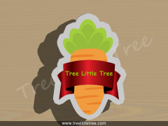 Carrot Plaque Cookie Cutter.