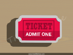 Ticket Style 1 Cookie Cutter
