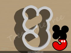 Mickey Number Two Cookie Cutter