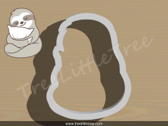 Sloth Plaque Cookie Cutter