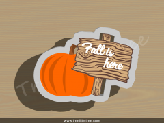 Pumpkin Banner Cookie Cutter.