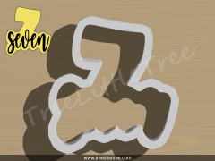 Lettered Number Six Cookie Cutter