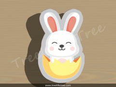 Bunny Paw Print Cookie Cutter