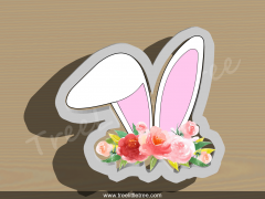 Floral Bunny Cookie Cutter