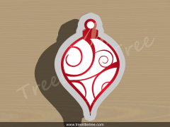 Christmas Ornament Style 1 Cookie Cutter.