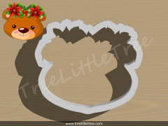 Beary Christmas Style 1 Cookie Cutter. 