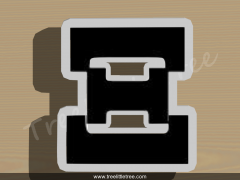 Greek Letter Nu Cookie Cutter. 