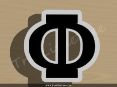 Greek Letter Upsilon Cookie Cutter. 