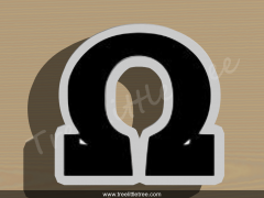 Greek Letter Psi Cookie Cutter.