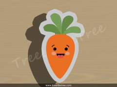Carrot Style 1 Cookie Cutter.