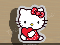 Hello Kitty with Heart Plaque Cookie Cutter