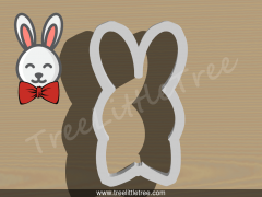 Happy Bunny Plaque Cookie Cutter