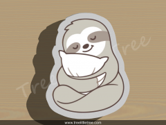 Sloth Plaque Cookie Cutter