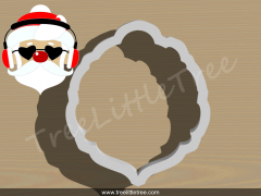 Christmas Santa Hat Cookie Cutter. 