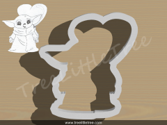 Standing Baby Yoda Cookie Cutter