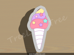 Unicorn Ice cream Cookie Cutter