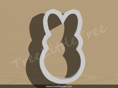 Dabbing Bunny Cookie Cutter
