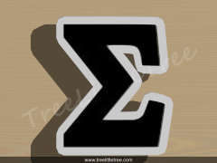 Greek Letter Rho Cookie Cutter