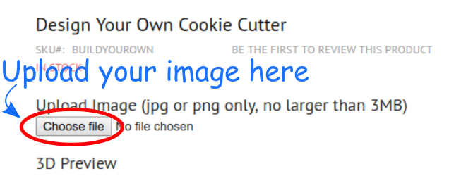 design your own cookie cutter, step 1